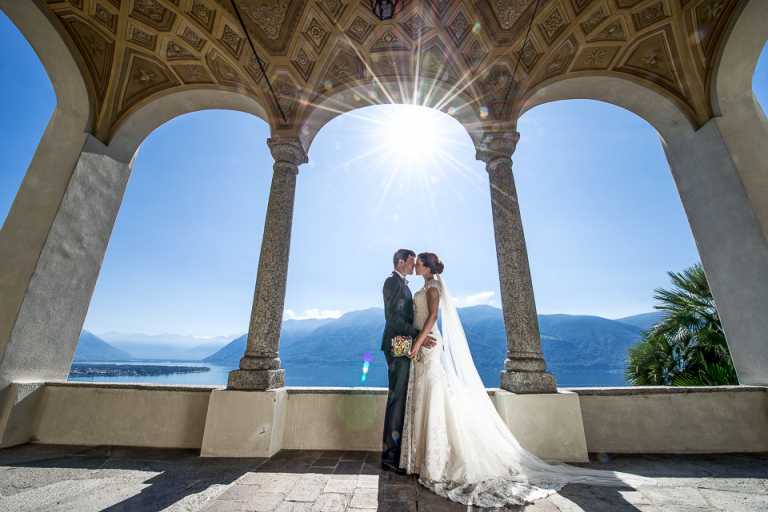 Brautpaarfoto in Ronco am Lago Maggiore
